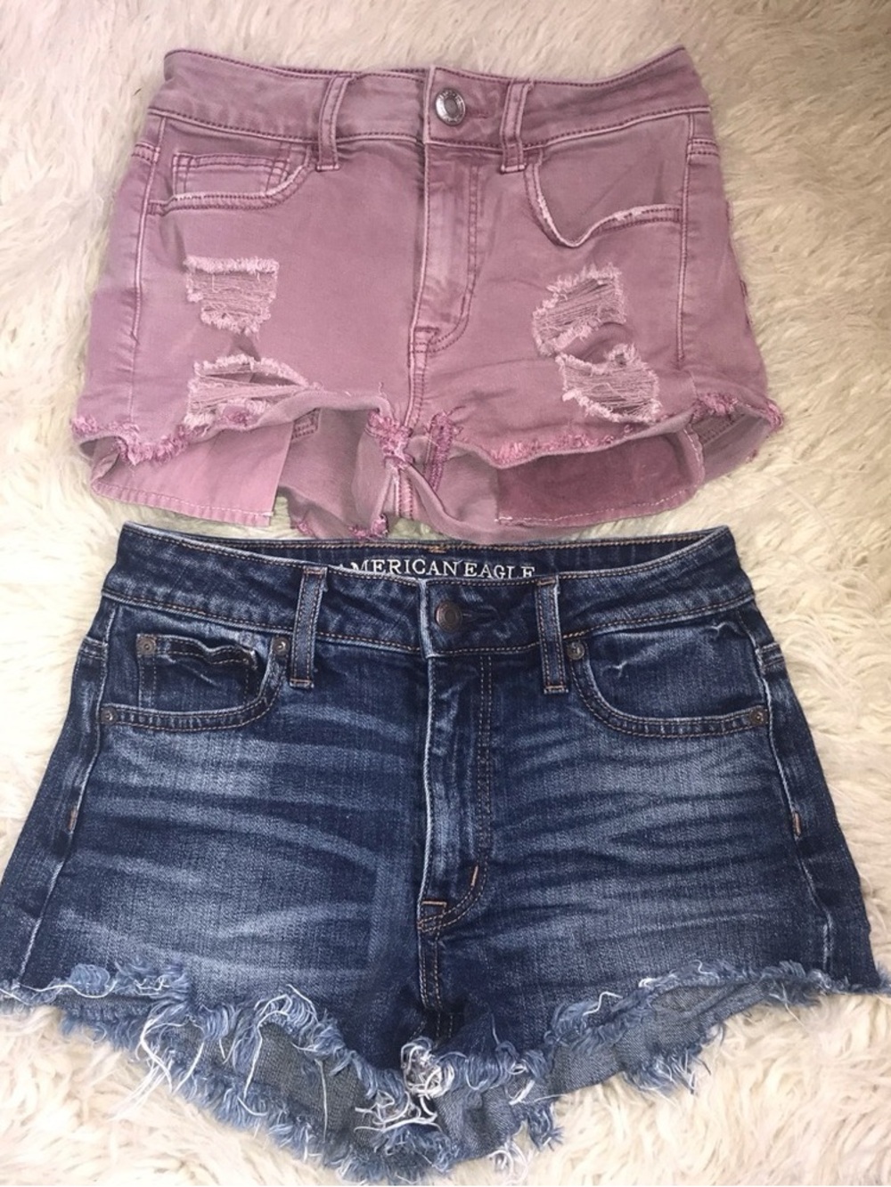 American Eagle Vintage Hi-Rise Festival Shorties Sz 0